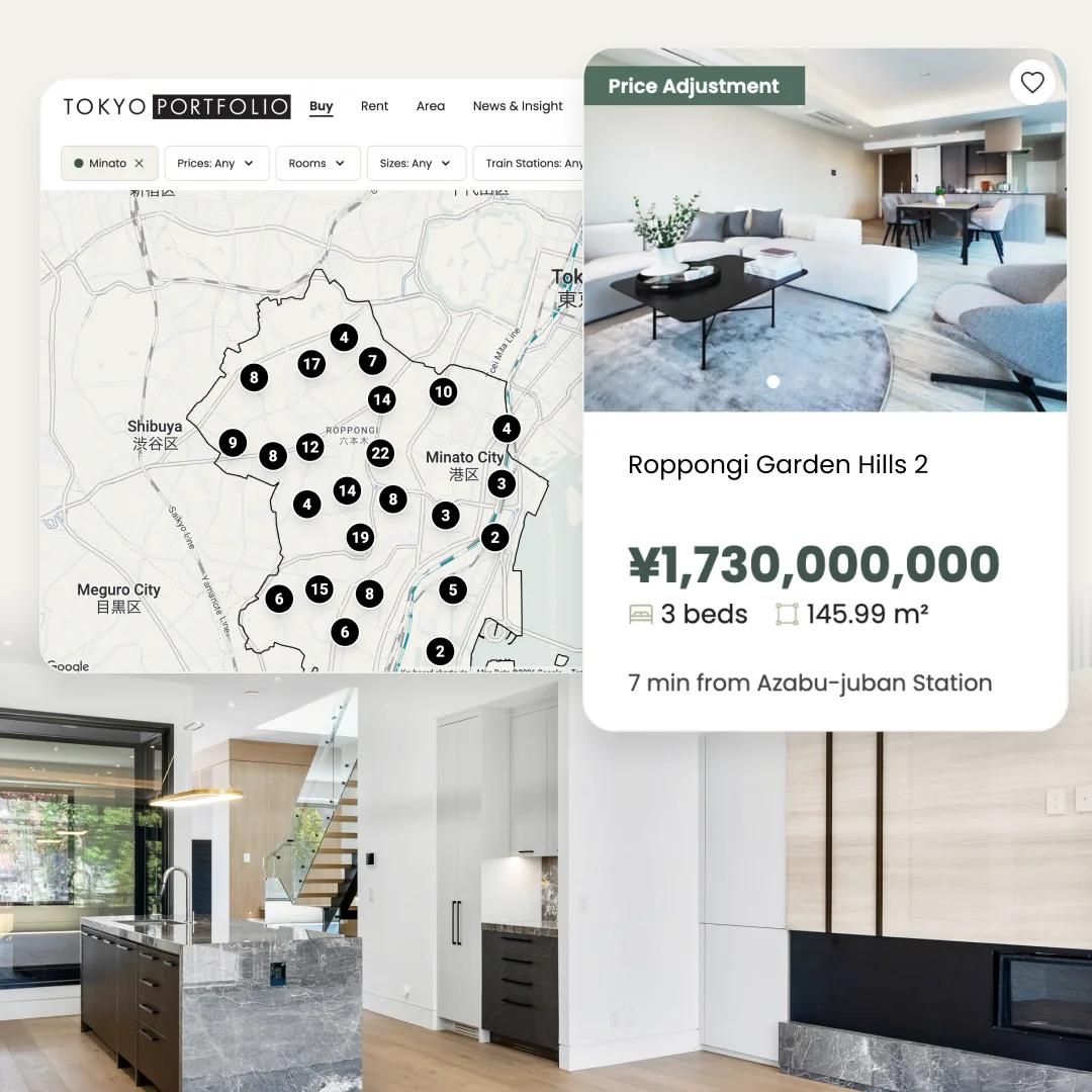 Tokyo Portfolio Real Estate Platform Design