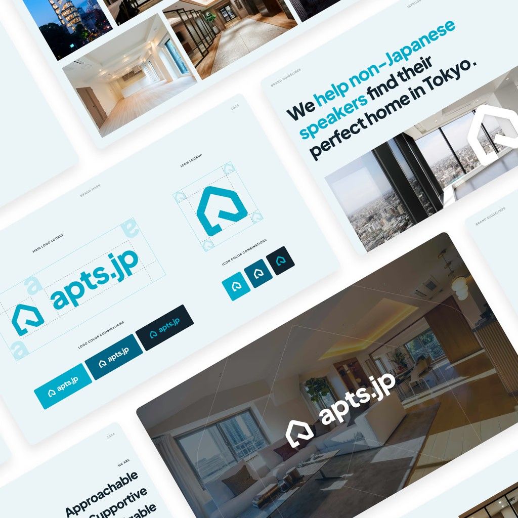 apts.jp — real estate brand identity